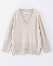 Load image into Gallery viewer, Aleger N.136 Cashmere Blend Oversized V Neck - Shell Arriving Early March Hyde Boutique
