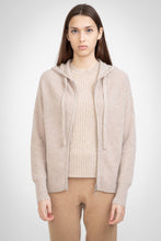 Load image into Gallery viewer, Aleger Cashmere N.16 Cashmere Zip Hoodie - Champagne  Hyde Boutique   
