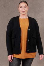 Load image into Gallery viewer, Eb &amp; Ive Nakako Pocket Cardigan - Black  Hyde Boutique   
