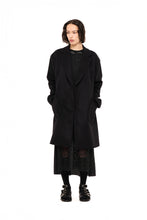 Load image into Gallery viewer, NOM*d After-Party Coat - Black Apparel > Women > Clothing > Jackets > Coats > Oversized Coats > NOMd Hyde Boutique

