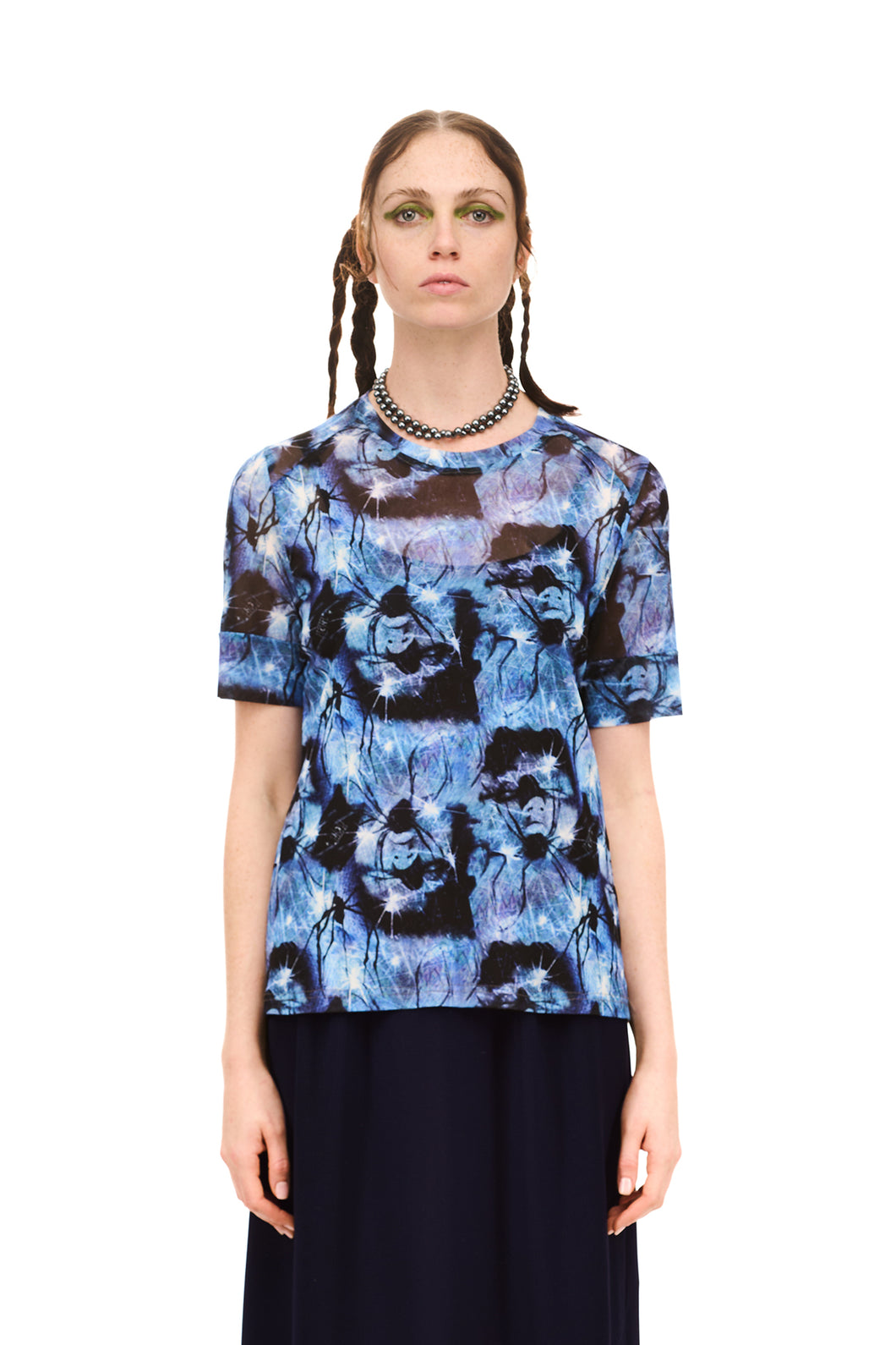 NOM*d Archive Short Sleeve Top - Arachna Print Hyde Boutique