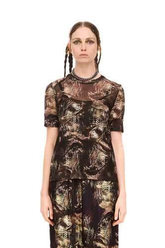 NOM*d Archive Short Sleeve Top - Perseus Print Hyde Boutique