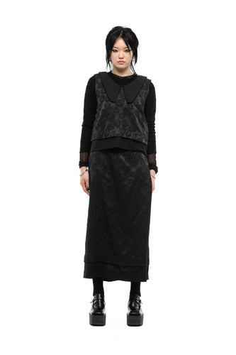 NOM*d Wallflower Skirt - Black Leaf  Hyde Boutique   