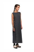Load image into Gallery viewer, NOM*d Replay Dress - Black n Blue Stripe Hyde Boutique
