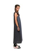 Load image into Gallery viewer, NOM*d Replay Dress - Black n Blue Stripe Hyde Boutique
