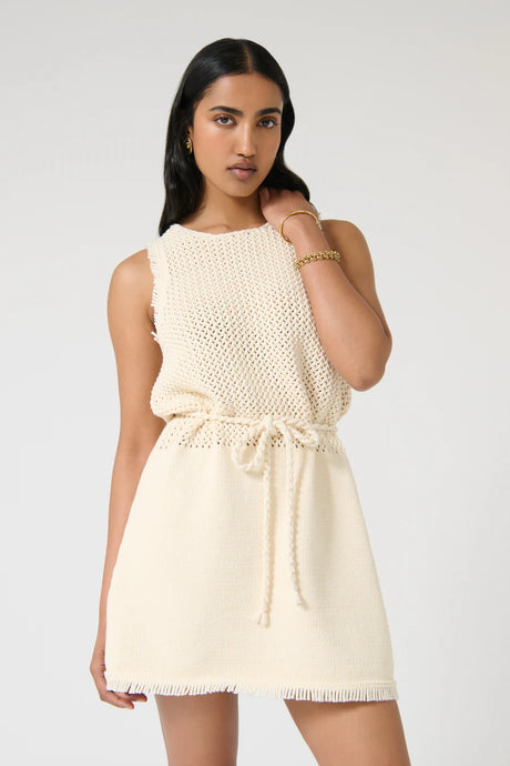 ONTE Jana Dress - Ivory Women > Clothing > Dresses > Mini Dresses > ONTE Hyde Boutique