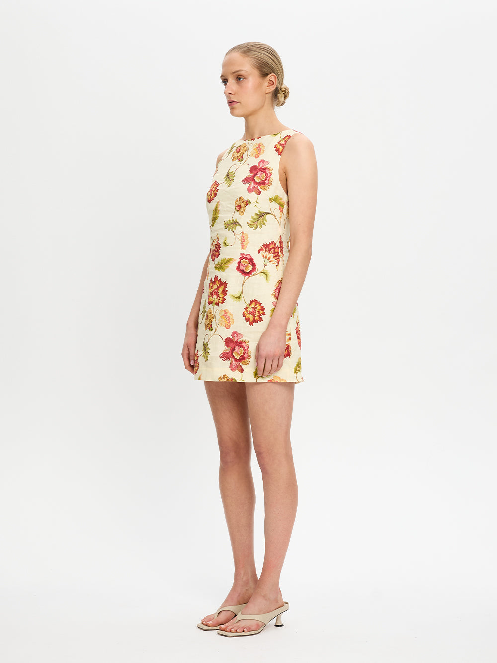 Kivari Odessa Mini Dress - Butter/Red Hyde Boutique