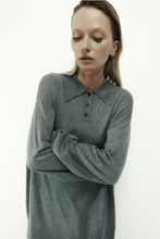 Load image into Gallery viewer, Harris Tapper Orwell Knit Polo - Grey Hyde Boutique
