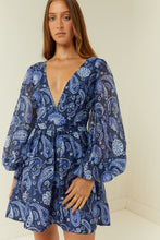 Load image into Gallery viewer, Palm Noosa Lucia Dress - Blue Paisley  Hyde Boutique   
