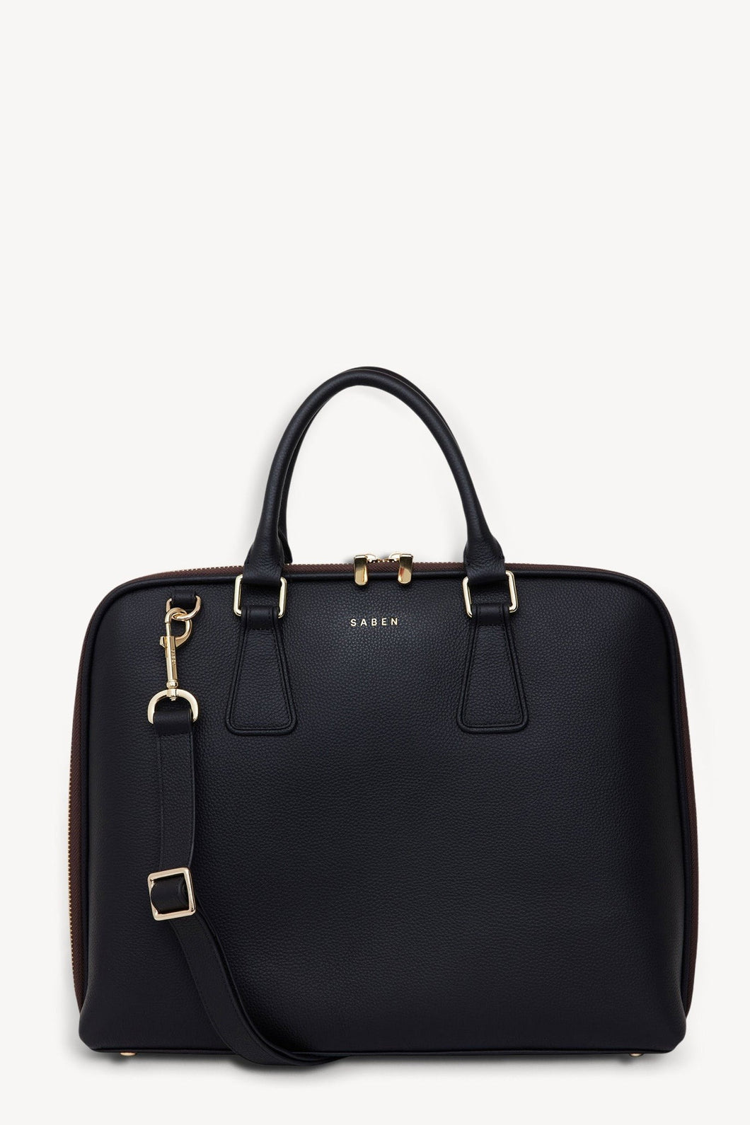 SABEN Parker Briefcase - Black Hyde Boutique