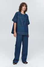 Load image into Gallery viewer, Marle Patch Pocket Shirt - Washed Indigo Hyde Boutique
