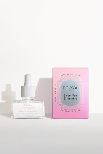 Ecoya Plug In Diffuser Fragrance Flask - Sweet Pea & Jasmine  Hyde Boutique   