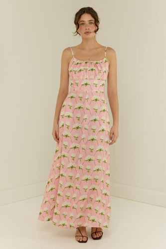 Palm Noosa Ely Dress - Diamond Hydrangea  Hyde Boutique   