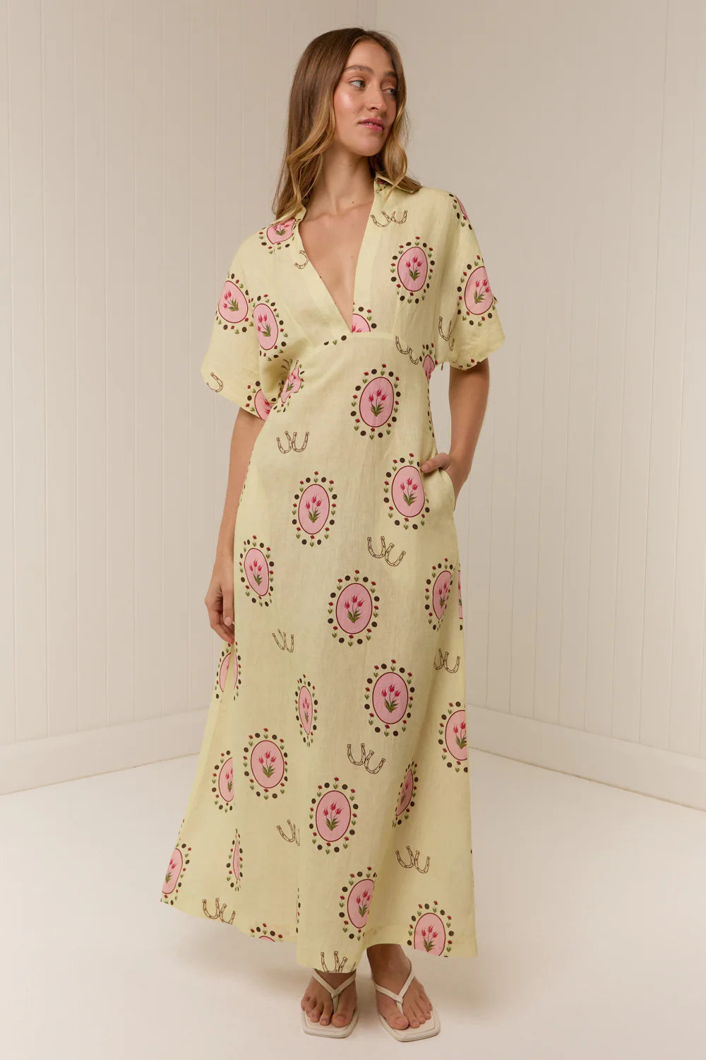 Palm Noosa Jasmine Dress - Savana Tile Arriving Soon Hyde Boutique