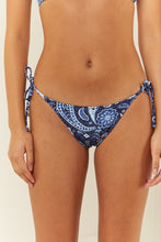 Load image into Gallery viewer, Palm Noosa Tie Up Bikini Bottoms - Blue Paisley  Hyde Boutique   
