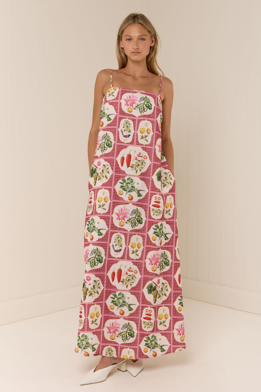 Palm Noosa Alessia Dress - Pink Citrus Tile | PRE ORDER Arriving 27 May Hyde Boutique