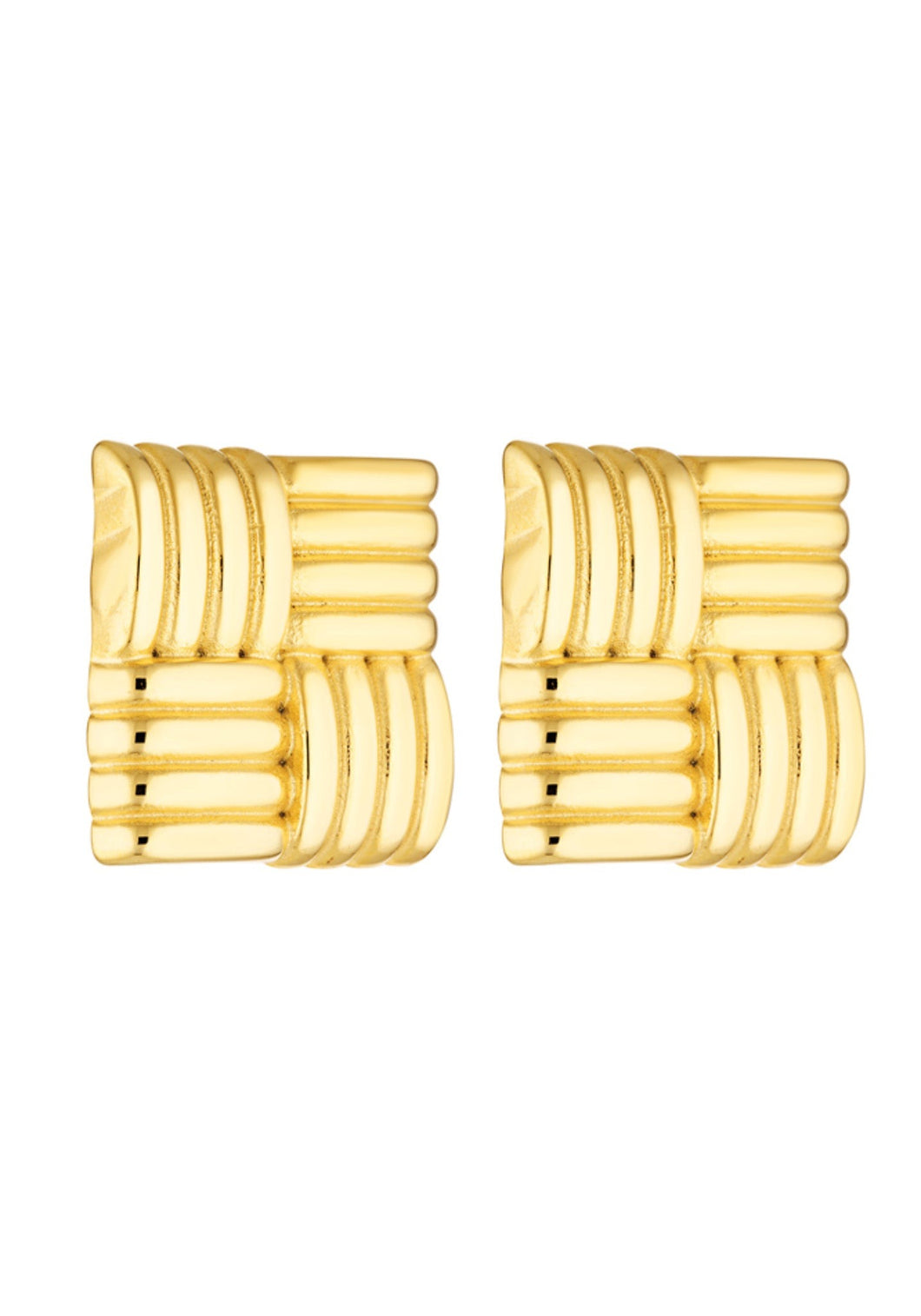 Porter Cushion Earrings - Gold  Hyde Boutique   