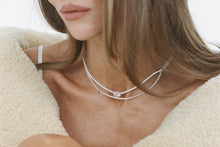 Load image into Gallery viewer, Porter Heirloom Tennis Necklace - White Gold
