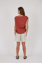 Load image into Gallery viewer, Marlow Palma Asymmetric Top - Rhubarb
