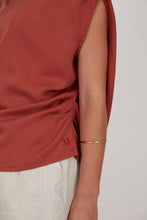 Load image into Gallery viewer, Marlow Palma Asymmetric Top - Rhubarb
