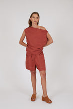 Load image into Gallery viewer, Marlow Palma Asymmetric Top - Rhubarb
