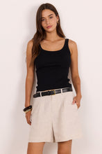 Load image into Gallery viewer, Stories Be Told Literal Linen Pleat Front Shorts - Natural
