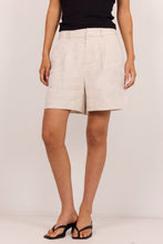 Load image into Gallery viewer, Stories Be Told Literal Linen Pleat Front Shorts - Natural
