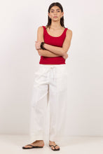 Load image into Gallery viewer, Ivy + Jack Transit Pull On Waist Tie Barrel Leg Pants - White Hyde Boutique
