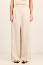 Load image into Gallery viewer, RE:UNION Label Curator Linen Pleat Front Wide Leg Pants - Natural
