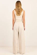Load image into Gallery viewer, RE:UNION Label Curator Linen Pleat Front Wide Leg Pants - Natural
