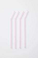 Load image into Gallery viewer, Willow &amp; Mae Pink Straight Reuseable Pk 4 Glass Drinking Straws Hyde Boutique
