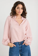 Load image into Gallery viewer, Ivy + Jack Premise Top - Blush Stripe Apparel > Women > Clothing > Tops > Blouses > Printed Blouses > Stories Be Told Hyde Boutique
