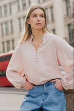 Load image into Gallery viewer, Ivy + Jack Premise Top - Blush Stripe Apparel > Women > Clothing > Tops > Blouses > Printed Blouses > Stories Be Told Hyde Boutique
