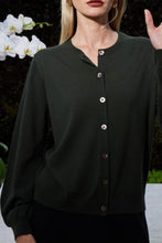 Load image into Gallery viewer, Sills + Co Reba Merino Cardigan - Rainforest  Hyde Boutique   
