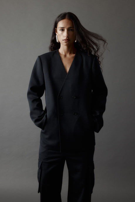 Rebe Joel Blazer - Navy Hyde Boutique