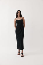 Load image into Gallery viewer, Rebe Column Cape Dress - Black Hyde Boutique
