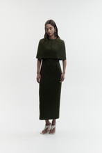 Load image into Gallery viewer, Rebe Column Cape Dress - Olive Hyde Boutique
