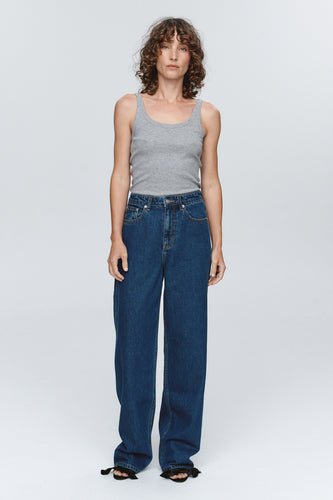 Marle Relaxed Curve Jean - Washed Indigo Hyde Boutique