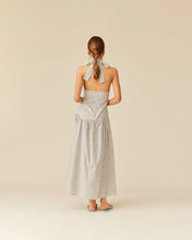 Load image into Gallery viewer, Ruby Relaxe Halter Dress - Olive Stripe
