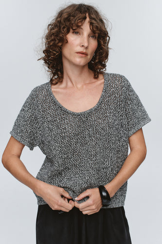 Marle Rumi Top - Black/Ivory Hyde Boutique