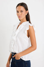 Load image into Gallery viewer, Ivy + Jack Ritzy Ruffle Front Sleeveless Top - Ivory
