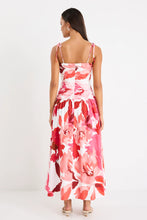 Load image into Gallery viewer, Among The Brave Royalty Stretch Cotton Pleated Maxi Dress - White Poppy Floral
