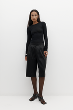 Load image into Gallery viewer, Rebe Ruched Long Sleeve Tee - Black | PRE ORDER Arriving June Hyde Boutique

