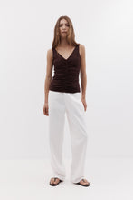 Load image into Gallery viewer, Rebe Ruched Top - Plum
