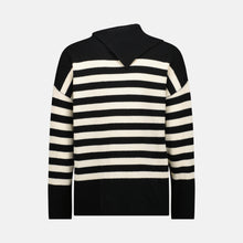 Load image into Gallery viewer, Caitlin Crisp Rupert Knit - Black Stripe Shirts &amp; Tops Hyde Boutique   
