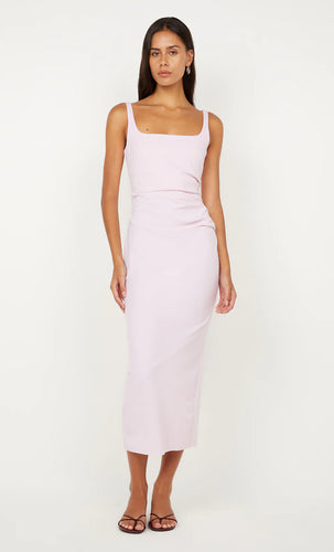 Bec + Bridge Aveline Tuck Midi Dress - Ballet Pink Hyde Boutique