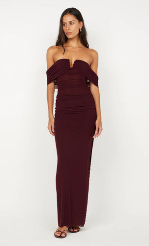Bec + Bridge Poppy Gathered Maxi Dress - Plum Hyde Boutique