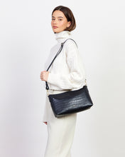 Load image into Gallery viewer, Saben Claudia Shoulder Bag - Black Croc Bag Saben

