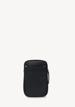 Load image into Gallery viewer, SABEN Nikko Luxe Pocket Phone Sling - Black Luxe Crossbody SABEN
