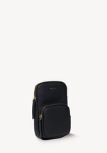 Load image into Gallery viewer, SABEN Nikko Luxe Pocket Phone Sling - Black Luxe Crossbody SABEN
